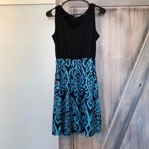 Blue/black dress